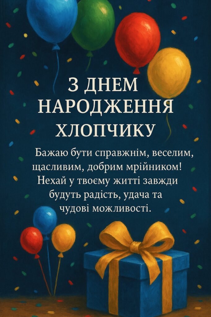 Красиві картинки з днем народження хлопчику для привітання