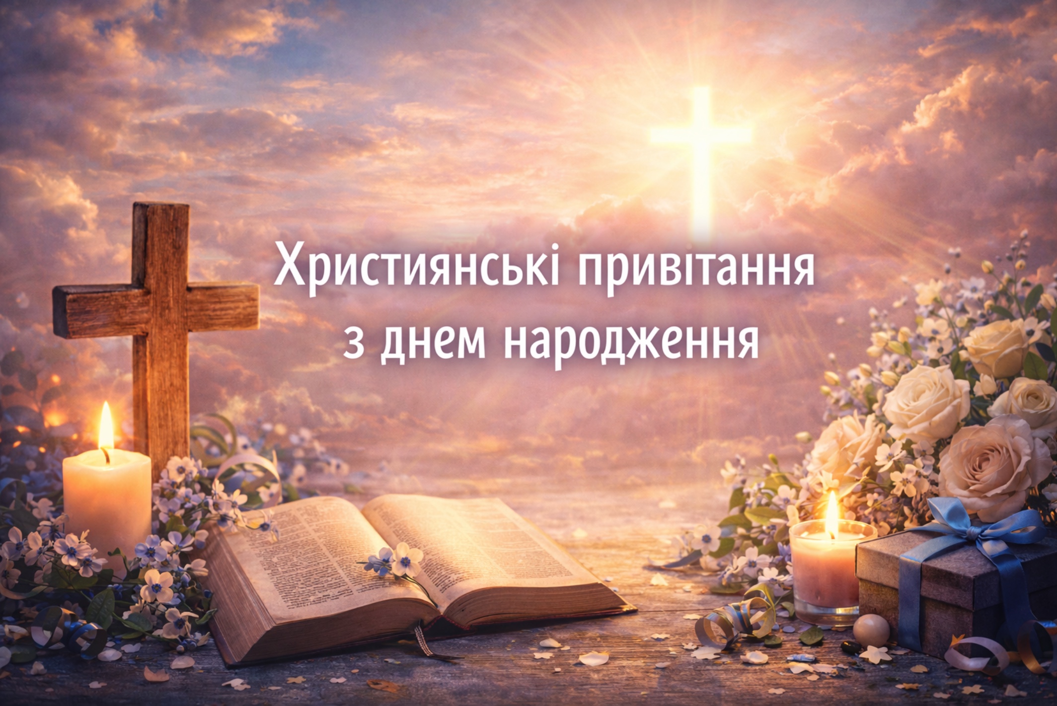 християнські привітання з днем народження - Листівка 3