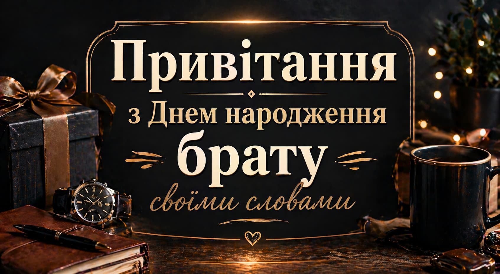 привітання з днем народження брату своїми словами - Листівка 6