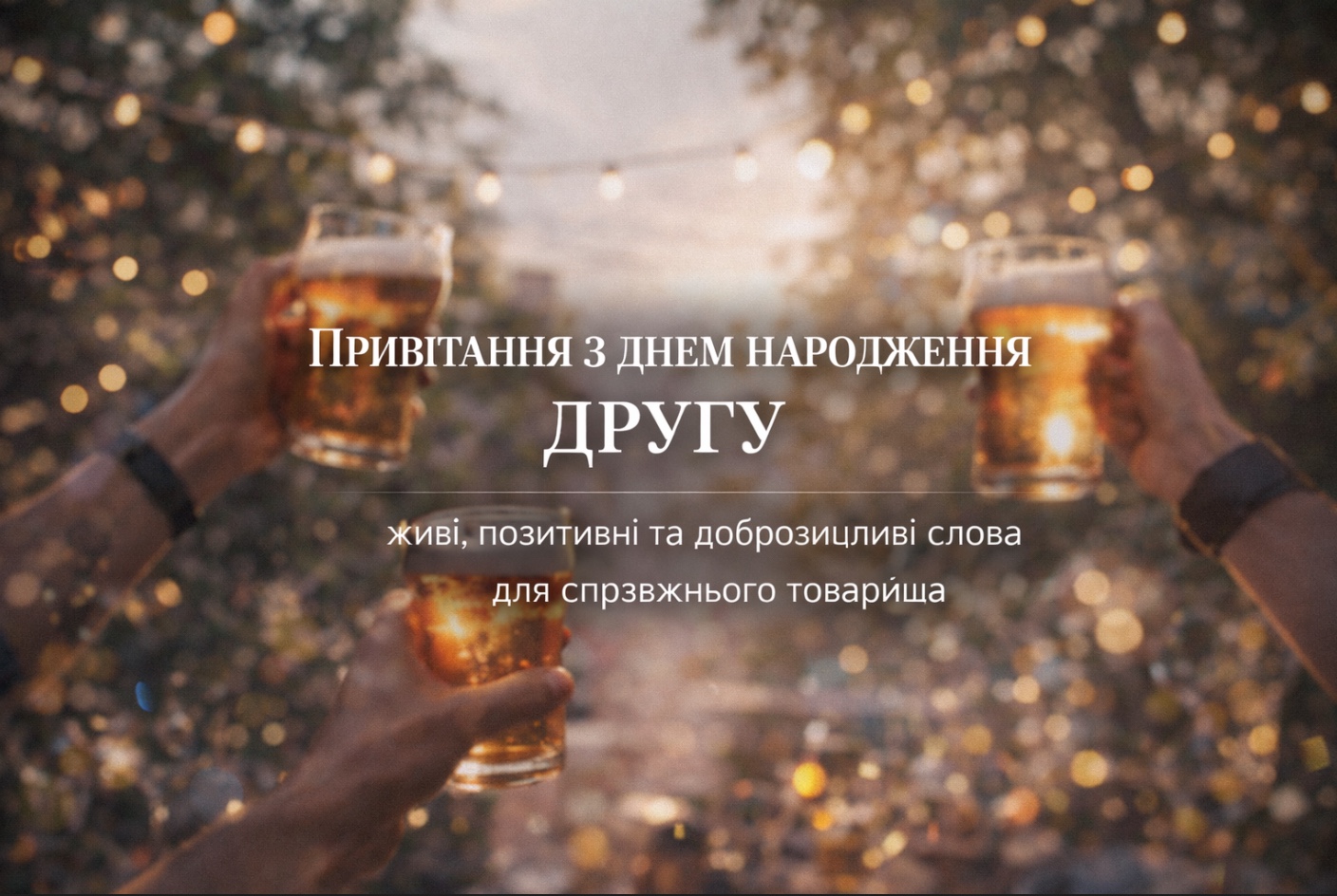 привітання з днем народження товаришу - Листівка 4