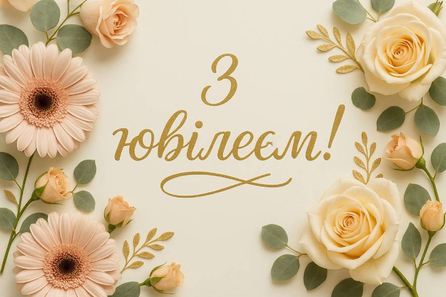 привітання з ювілеєм - Листівка 3