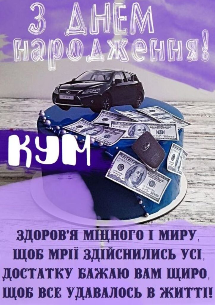 З днем народження кумові: красиві картинки та листівки
