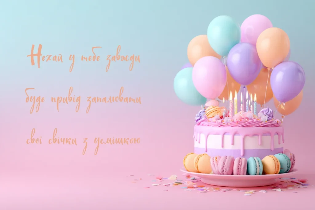 як гарно привітати подругу з днем народження - Листівка 17
