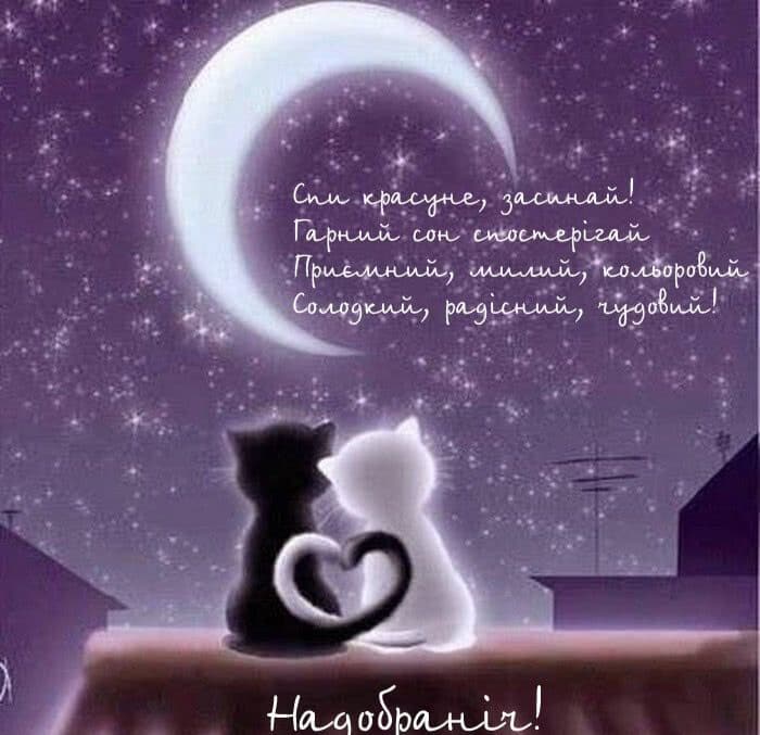 ніжні побажання на добраніч - Листівка 8