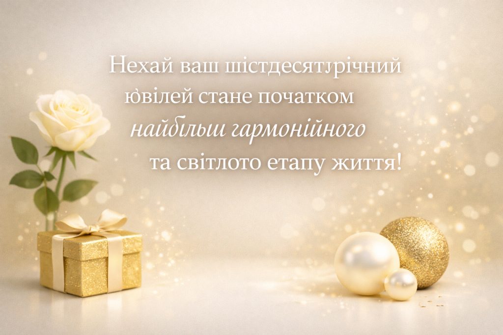 привітання з 60 річчям - Листівка 6