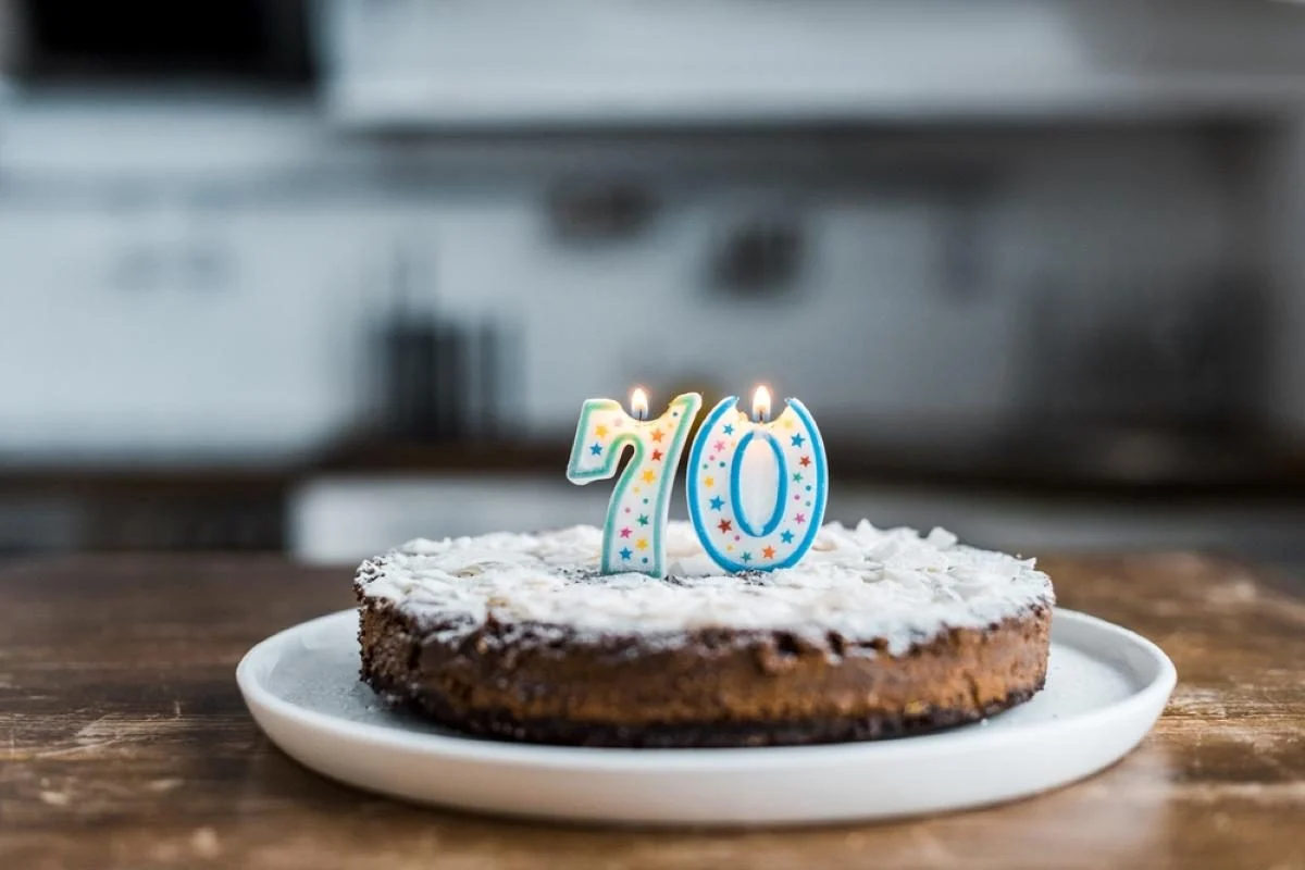 привітання з 70-річчям жінці - Листівка 7