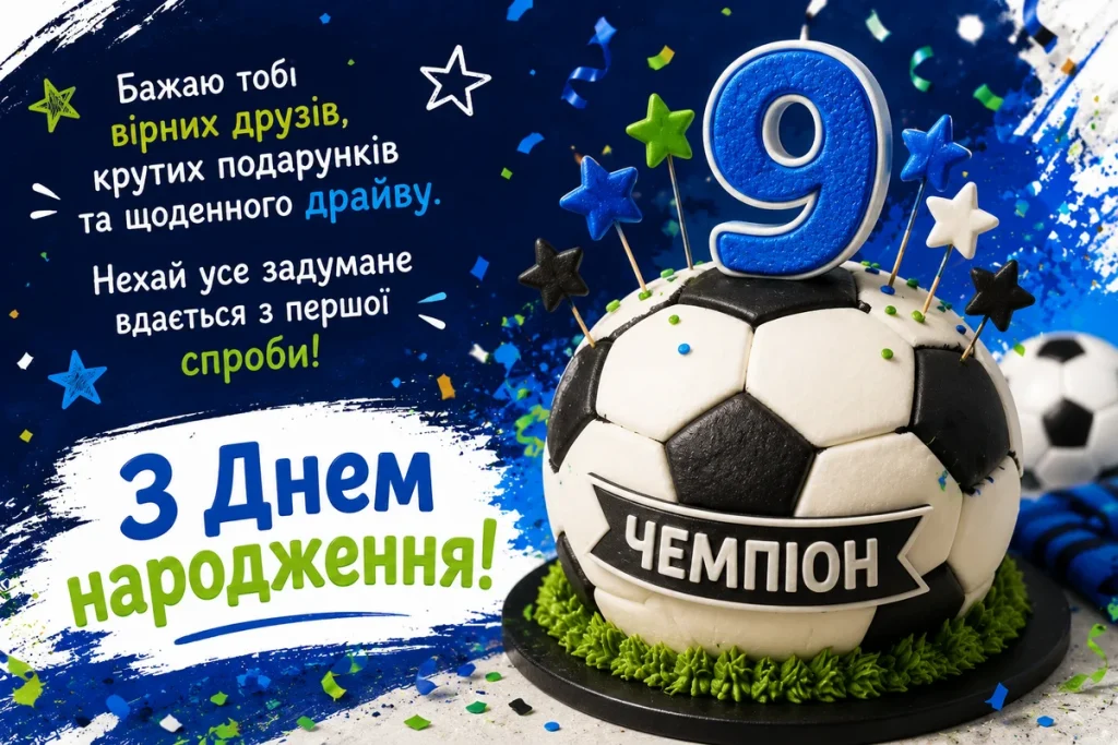 привітання з днем народження хлопчику 10 років - Листівка 7