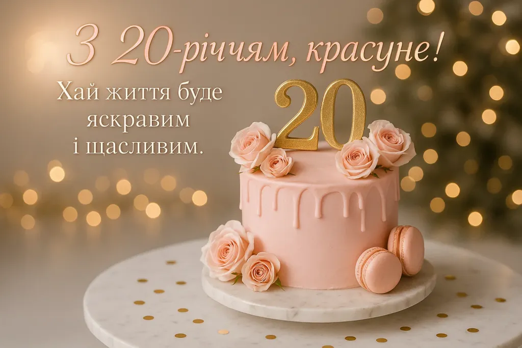 привітання з днем народження молодій дівчині - Листівка 11