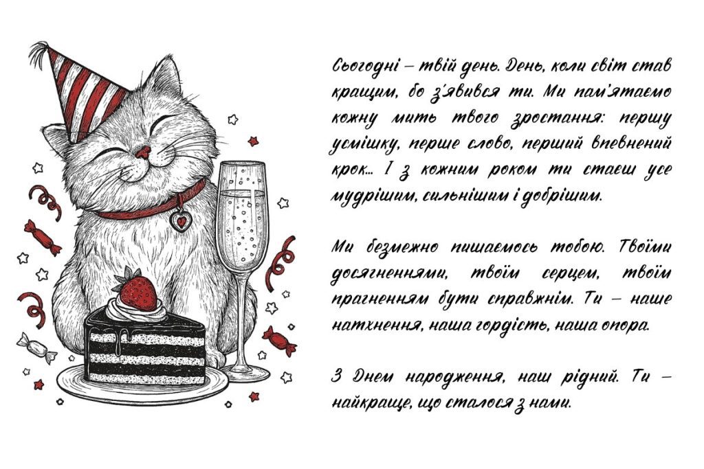 привітання з днем народження сина своїми словами, до сліз - Листівка 7